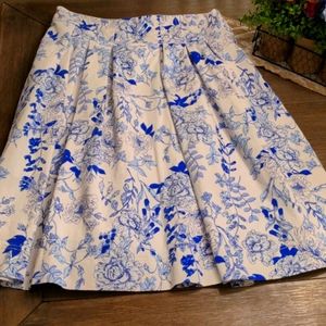 Floral, high-waist skirt